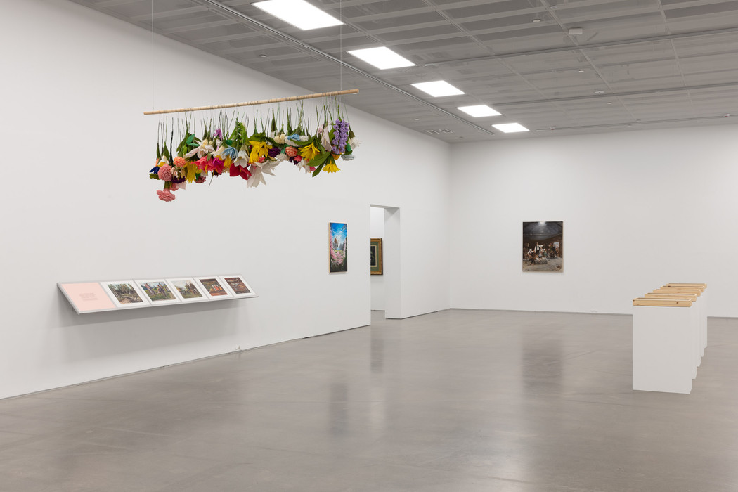 Installation view from an art exhibition. 